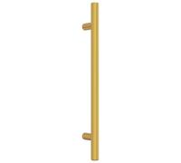 vidaXL Tiradores para Armarios 20 uds, Tiradores de Barra en T, Tiradores de Puerta Cajón, Accesorios para Muebles, Acero Inoxidable Dorado 160 mm