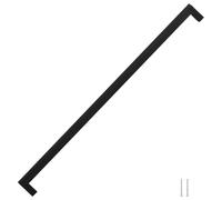 vidaXL Tiradores para Armarios 5 uds, Tiradores en Barra, Manijas de Cajones Muebles, Tiradores de Puerta Corredera, Acero Inoxidable Negro 480 mm