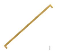 vidaXL Tiradores para Armarios 5 uds, Tiradores en Barra, Manijas de Cajones Muebles, Tiradores de Puerta Corredera, Acero Inoxidable Dorado 480 mm