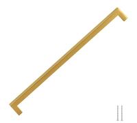 vidaXL Tiradores para Armarios 5 uds, Tiradores en Barra, Manijas de Cajones Muebles, Tiradores de Puerta Corredera, Acero Inoxidable Dorado 320 mm