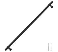 vidaXL Tiradores para Armarios 5 uds, Tiradores en Barra, Manijas de Cajones Muebles, Tiradores de Puerta Corredera, Acero Inoxidable Negro 320 mm