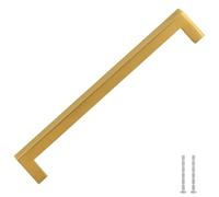 vidaXL Tiradores para Armarios 5 uds, Tiradores en Barra, Manijas de Cajones Muebles, Tiradores de Puerta Corredera, Acero Inoxidable Dorado 192 mm