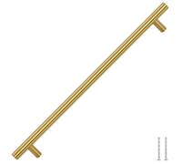 vidaXL Tiradores para Armarios 5 uds, Tiradores en Barra, Manijas de Cajones Muebles, Tiradores de Puerta Corredera, Acero Inoxidable Dorado 320 mm