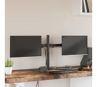 Vidaxl Tischhalterung para 2 Monitor Schwarz Stahl Vesa 75/100 MM