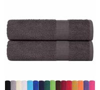 vidaXL Toallas de baño 2 uds Antracita 100x150 cm 360 gsm 100% algodón