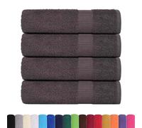 vidaXL Toallas de baño 4 uds Antracita 100x150 cm 360 gsm 100% algodón