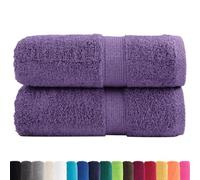 vidaXL Toallas de Invitados SOLUND 2 uds Morado 30x50 cm 600 gsm