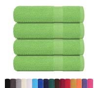 vidaXL Toallas de Mano 4 uds Verde Manzana 50x100 cm 360 gsm