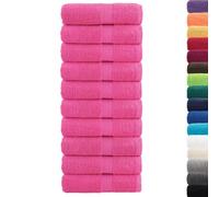 vidaXL Toallas de Mano Premium SOLUND 10 Unidades Rosa 30x30 cm 600 g/m²