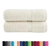 vidaXL Toallas de Mano Premium SOLUND, 2 Unidades, Color Crema, 30 x 30 cm, 600 g/m²
