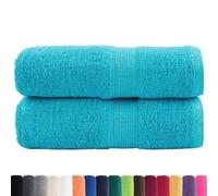 vidaXL Toallas de Mano Premium SOLUND, 2 Unidades, Turquesa, 30 x 30 cm, 600 g/m²
