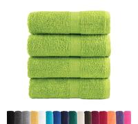 vidaXL Toallas de Mano Premium SOLUND 4 Unidades Verde Manzana 30x30 cm 600 g/m²