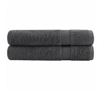 vidaXL Toallas Premium 2 uds 100% algodón Antracita 100x200 cm 600 gsm, Toalla de Playa, Toalla de Playa, Toalla de baño Grande, Toalla de baño