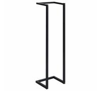 vidaXL Toallero Soporte de Toallas Perchero de Cuarto de Baño Aseo Indoro Barra de Pared Elegante Práctico Robusto de Hierro Negro 25x20x95 cm