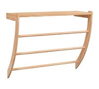 vidaXL Toallero de Madera Maciza Nogal 60x25,5x49 cm