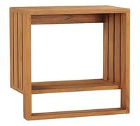 vidaXL Toallero de Pared Baño Decoración Accesorios Toalla Estante Cocina Percha Montado Organizador 35x20x35 cm Madera Maciza de Teca