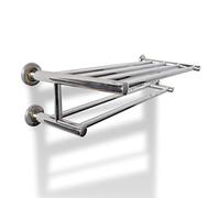 vidaXL Toallero Estante para Toallas de Acero Inoxidable 6 Tubos Portatoallas