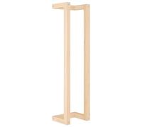 vidaXL Toallero Pared Colgante Baño Cocina Aseo Perchero Mueble Autoadhesivo Soporte Organizador Decoración de Madera Maciza de Pino
