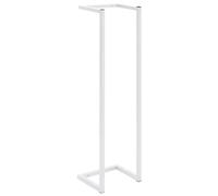 vidaXL Toallero Soporte de Toallas Perchero de Cuarto de Baño Aseo Indoro Barra de Pared Elegante Práctico Robusto de Acero Blanco 25x20x95 cm