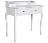 vidaXL Tocador con Cajones Clásica Madera Blanco Mesa de Maquillaje Cómoda