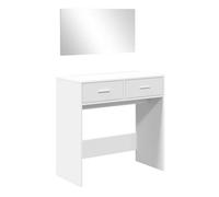 vidaXL Tocador con Espejo Blanco 80x39x80 cm, Mesa tocador, tocador de Maquillaje, Muebles de vestidor, Mesa de Maquillaje, Muebles de Dormitorio