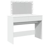 vidaXL Tocador con luces LED 100x40x120 cm blanco, mesa de maquillaje, mesa de campana, mesa de maquillaje, mesa de maquillaje, tocador, tocador, tocador