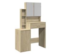 Vidaxl tocador con mueble roble sonoma 80x35x132 cm