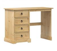 vidaXL Tocador Corona de madera maciza de pino 104x47x75 cm con cajones