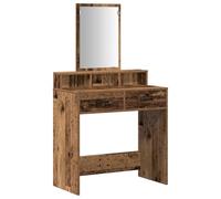 vidaXL Tocador Elegante con Espejo Clásico de Madera Amplio Espacio de Almacenamiento 4 Cajones Cuidados Uso Interior Muebles de Maquillaje Unidad