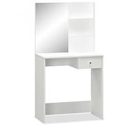Vidaxl tocador de madera de ingeniería blanco 75x40x141 cm