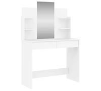 vidaXL Tocador con Espejo Blanco 96x39x142 cm