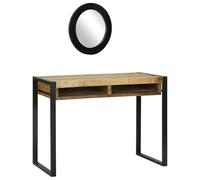 vidaXL Mesa de Tocador con Espejo 100x50x75 cm Madera Sólida de Mango