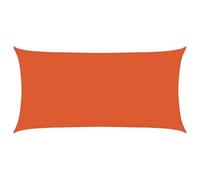 vidaXL Toldo 160 g/m² rectangular naranja 3 x 6 m HDPE, tela de vela, tela de sol, lonas, manteles de sol