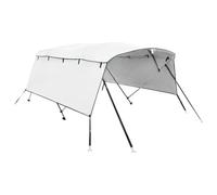 vidaXL Toldo Bimini para barco 4 arcos con paredes laterales 243x(230-244)x137 cm