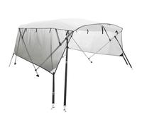 vidaXL Toldo Bimini 4 Arcos con Paredes Laterales de Malla, toldo Bimini para Barco, toldo Bimini para Barco, toldo Bimini en Barco, toldo Bimini