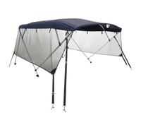 vidaXL Toldo Bimini 4 Arcos con Paredes Laterales de Malla, toldo Bimini para Barco, toldo Bimini para Barco, toldo Bimini en Barco, toldo Bimini