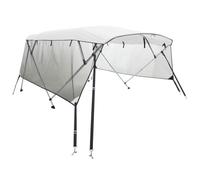 vidaXL Toldo Bimini 4 Arcos con Paredes Laterales de Malla, toldo Bimini para Barco, toldo Bimini para Barco, toldo Bimini en Barco, toldo Bimini