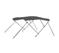 vidaXL Toldo Bimini de 3 Arcos Gris Antracita 183x140x137 cm