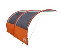 vidaXL Toldo de Camping Impermeable Ajustable en Altura en Gris y Naranja | Resistente al Fuego y al Viento, Ideal para Eventos al Aire Libre, Tamaño 250 x 260 cm, Sencillo de Montar, Esencial Portá