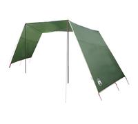 vidaXL Toldo de Camping Verde con Cierre de Cremallera | Tela Impermeable, Diseño Transpirable, Anclajes para el Suelo Incluidos, 250 x 240 x 220 cm, Ideal para Aventuras de Senderismo y Mochilero