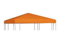 vidaXL Toldo de Cenador 2 Niveles 310 g/m² 3x3 m Naranja Pabellón Patio Casa