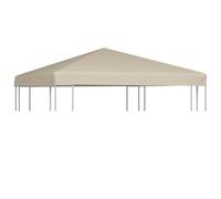vidaXL Toldo de Cenador 310 g/m² 3x3 m Beige Pabellón Patio Casa