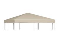 vidaXL Toldo de Cenador 310 g/m² 3x3 m Beige Pabellón Patio Casa