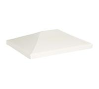 vidaXL Toldo de cenador Cubierta superior 4x3 m Blanco crema 310 g/m²