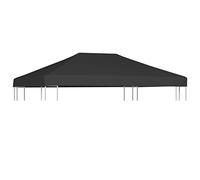 vidaXL Toldo de Cenador, Cubierta Superior de Carpa, Techo de Repuesto, Pabellón para Jardín Patio Terraza Casa, Gris 314 g/m² 4x3 m