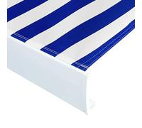 vidaXL Toldo de Lona Azul y Blanco 400x300 cm, Parasol, toldo de Patio, marquesina para toldo, Parasol, marquesina, marquesina para Sol
