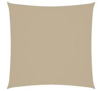 vidaXL Toldo de Vela Cuadrado de Tela Oxford Beige 2x2 m Lona para Sombra