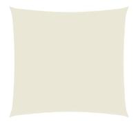 vidaXL Toldo de Vela Cuadrado de Tela Oxford Crema 3,6x3,6 m Lona de Sombra