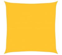 vidaXL Toldo de Vela Cuadrado HDPE Amarillo 160 g/m² 4,5x4,5 m, toldo de Vela Forma Trapecio, Vela de Sombra Solar, Vela de jardín