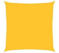 vidaXL Toldo de Vela Cuadrado HDPE Amarillo 160 g/m² 6x6 m, toldo de Vela Forma Trapecio, Vela de Sombra Solar, Vela de jardín, Vela de Sombra de Sol
